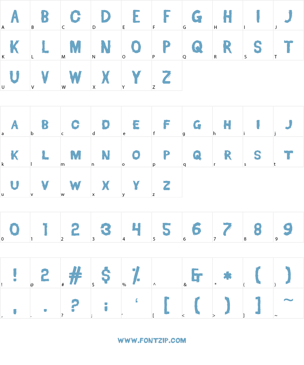 Dead Font Walking Font Character